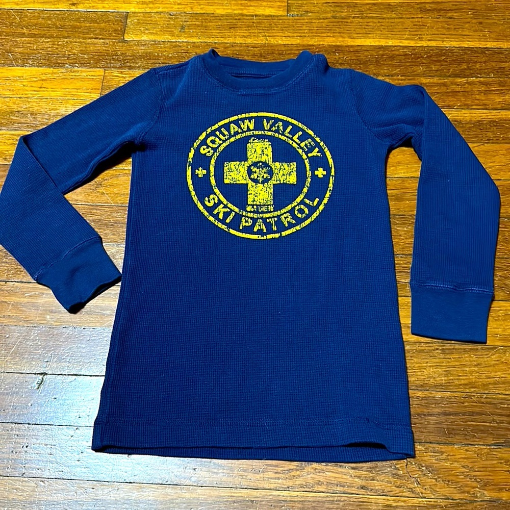 Eddie Bauer Boys Ski Patrol Thermal Long Sleeve Shirt, Sz 6